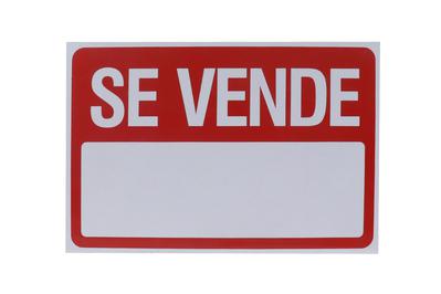 LETRERO DE PVC SE VENDE 22.8X30.4CM 99999, ANUNCIOS PREVENTIVOS