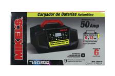 Cargador Baterias Automatico Con Arrancador Practico 12v 50a MIKEL'S  CBAA-50